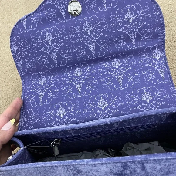 Her Universe Lord of the Rings Arwen crossbody bag blue Velvet Satchel - Picture 5 of 6